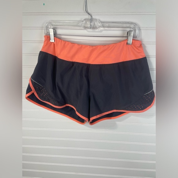 Champion Pants - Champion Duo Dry Gray & Orange Lined Running Athletic Shorts Size Large Women’s